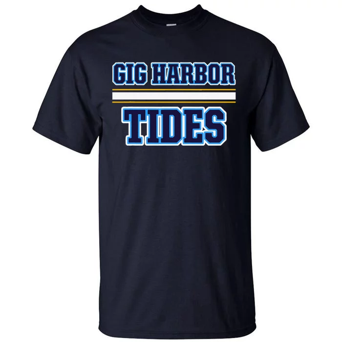 Gig Harbor Tides Horizontal Stripes Tall T-Shirt