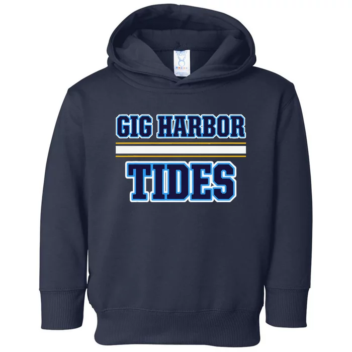 Gig Harbor Tides Horizontal Stripes Toddler Hoodie