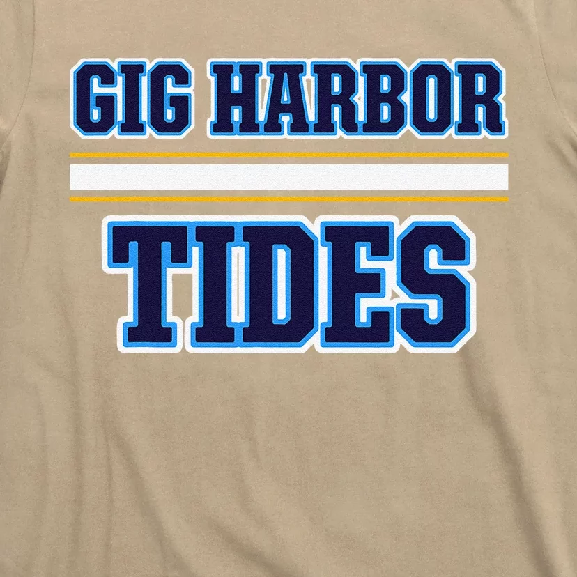 Gig Harbor Tides Horizontal Stripes T-Shirt