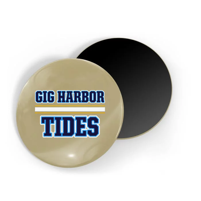 Gig Harbor Tides Horizontal Stripes Magnet