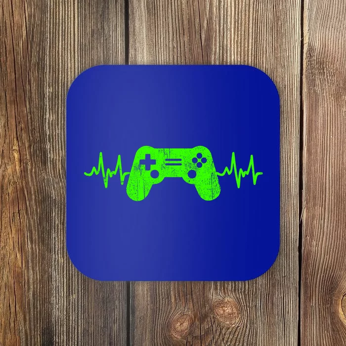 Gamer Heartbeat Video Games Ns Gaming Gift Coaster