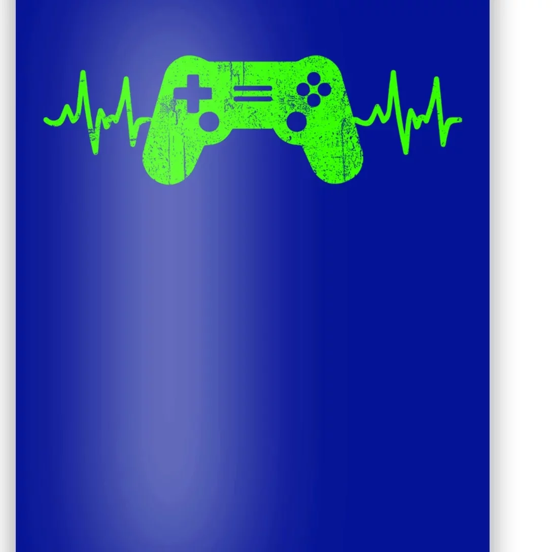 Gamer Heartbeat Video Games Ns Gaming Gift Poster