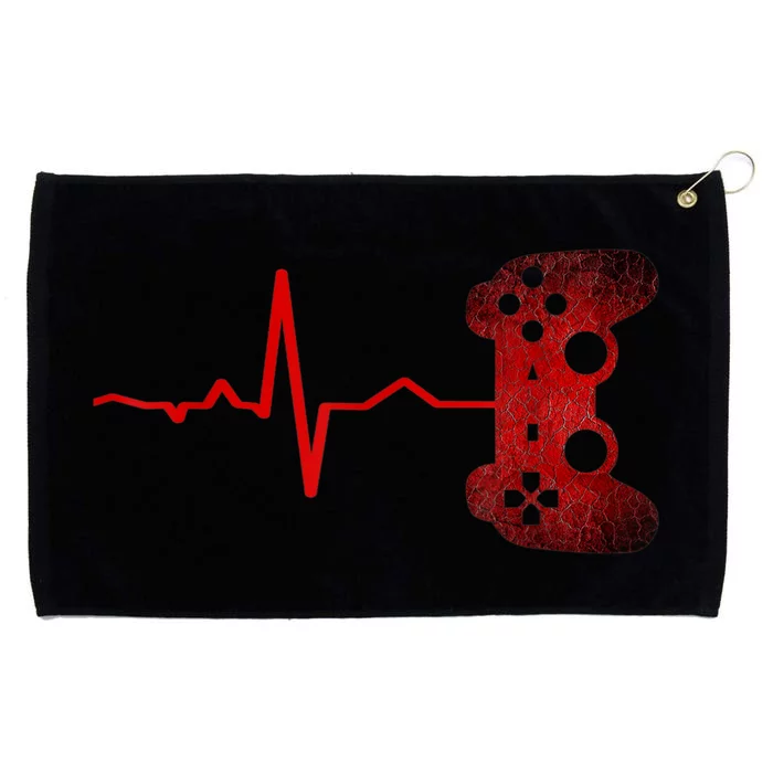 Gamer Heartbeat Video Games Gaming Grommeted Golf Towel