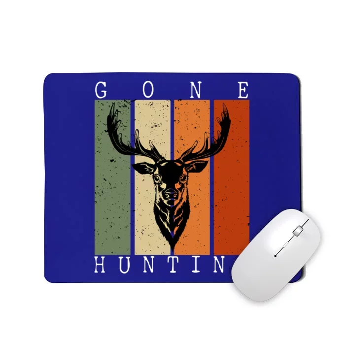 Gone Hunting Vintage Deer Hunting Lover Hunter And Gift Mousepad