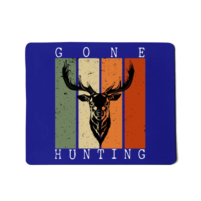 Gone Hunting Vintage Deer Hunting Lover Hunter And Gift Mousepad