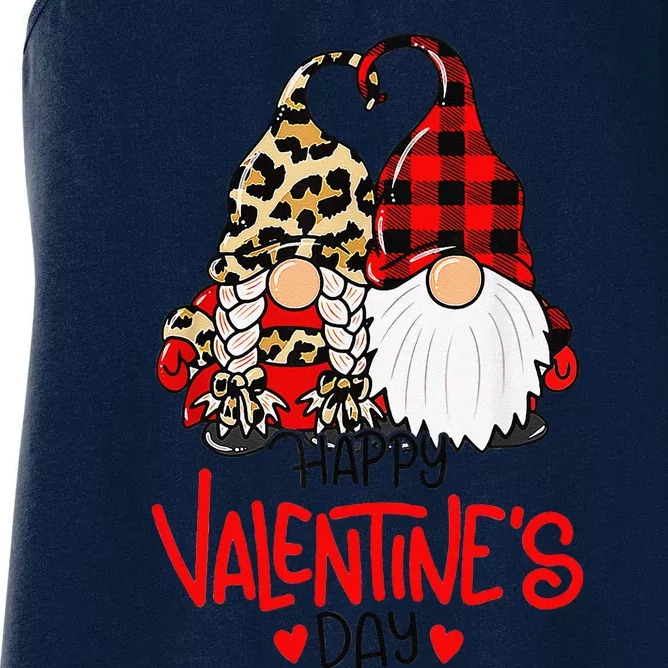 Gnomes Happy Valentines Day Couple Matching Pajamas Women's Racerback Tank