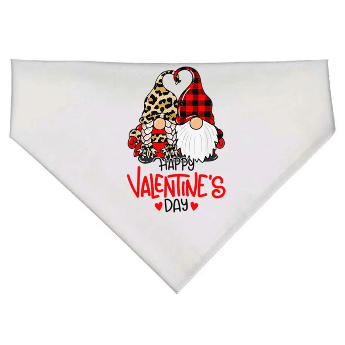 Gnomes Happy Valentines Day Couple Matching Pajamas USA-Made Doggie Bandana