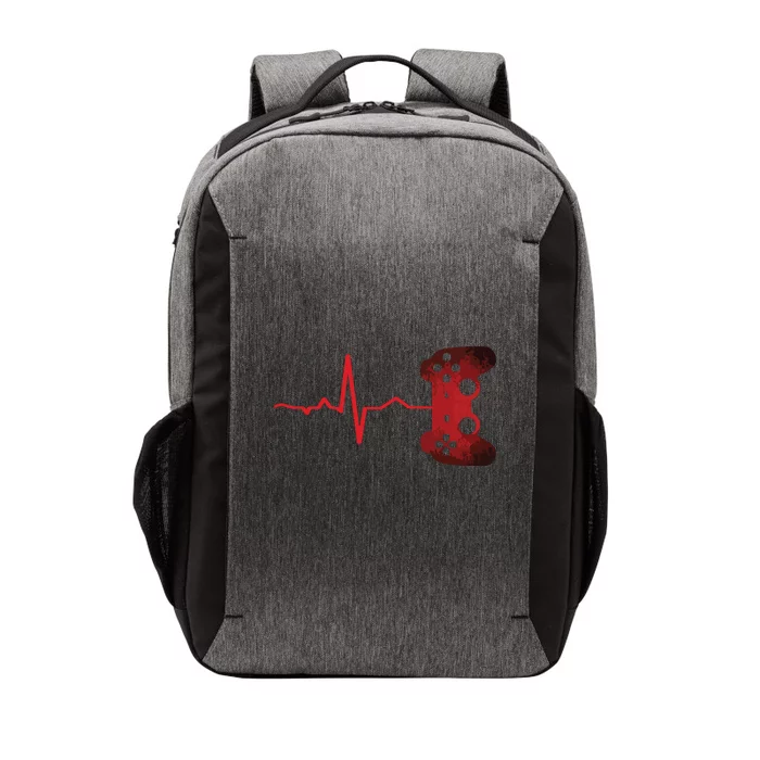 Gamer Heartbeat Video Games Gaming Teens Vector Backpack