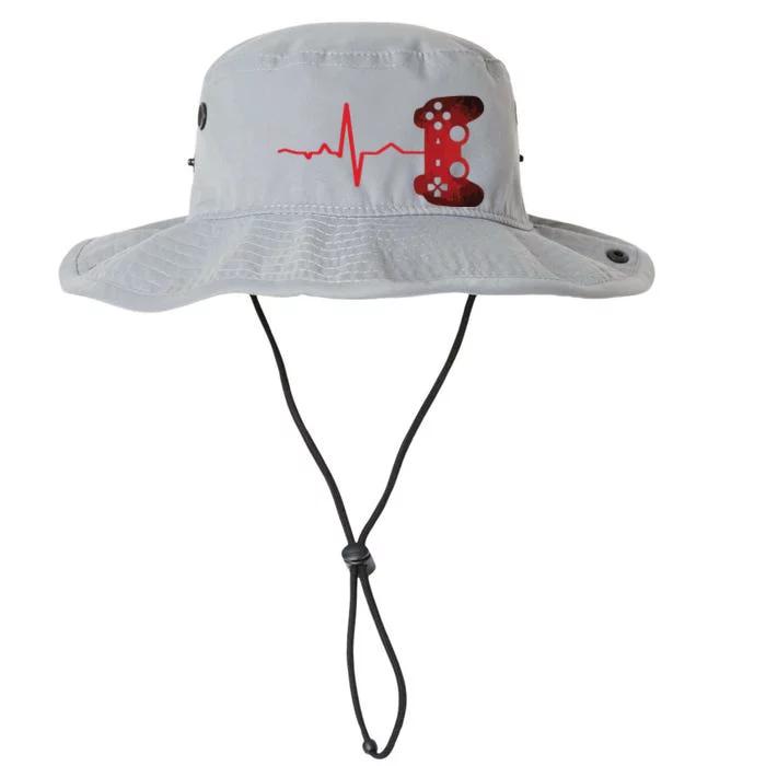 Gamer Heartbeat Video Games Gaming Teens Legacy Cool Fit Booney Bucket Hat