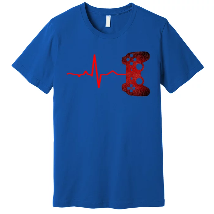 Gamer Heartbeat Video Games Gaming Ns Gift Premium T-Shirt