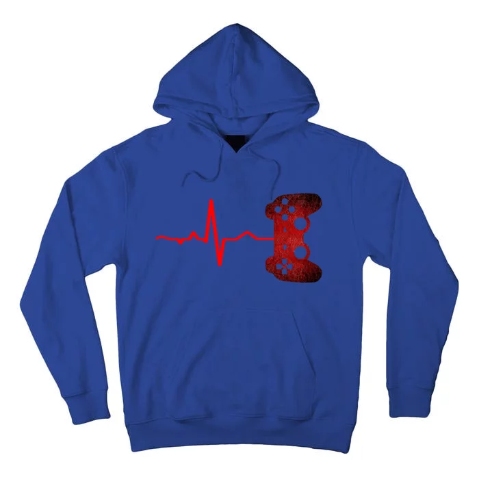 Gamer Heartbeat Video Games Gaming Ns Gift Tall Hoodie