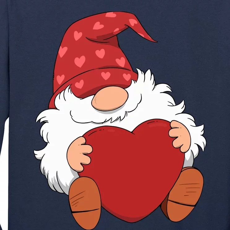 Gnome Heart Valentines Days Wo Boy Girl Tall Long Sleeve T-Shirt