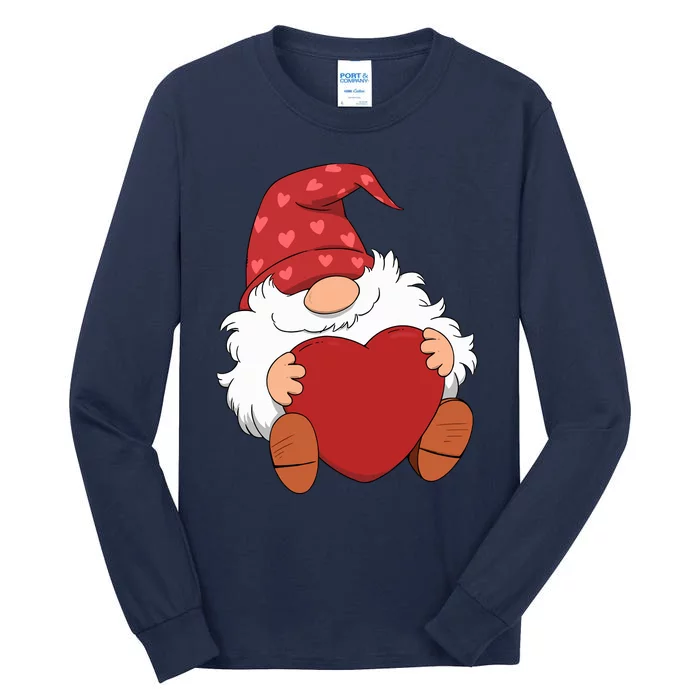 Gnome Heart Valentines Days Wo Boy Girl Tall Long Sleeve T-Shirt