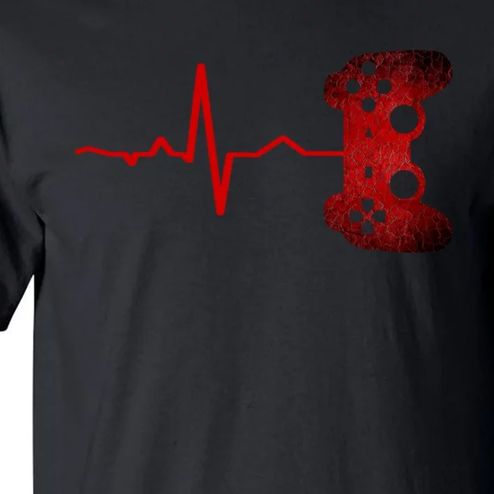 Gamer Heartbeat Video Games Gaming Teens Tall T-Shirt