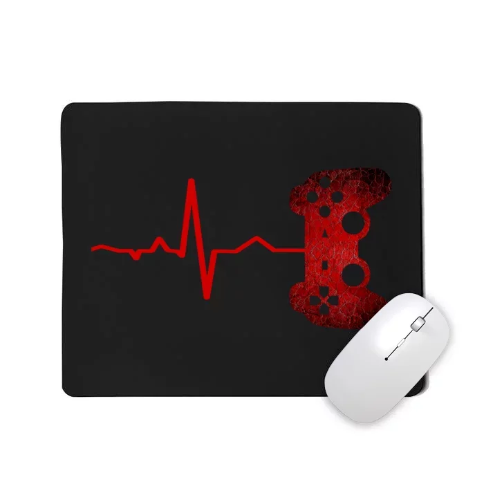 Gamer Heartbeat Video Games Gaming Teens Mousepad