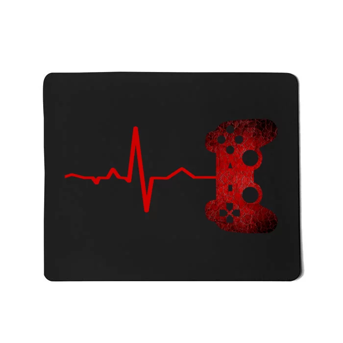 Gamer Heartbeat Video Games Gaming Teens Mousepad