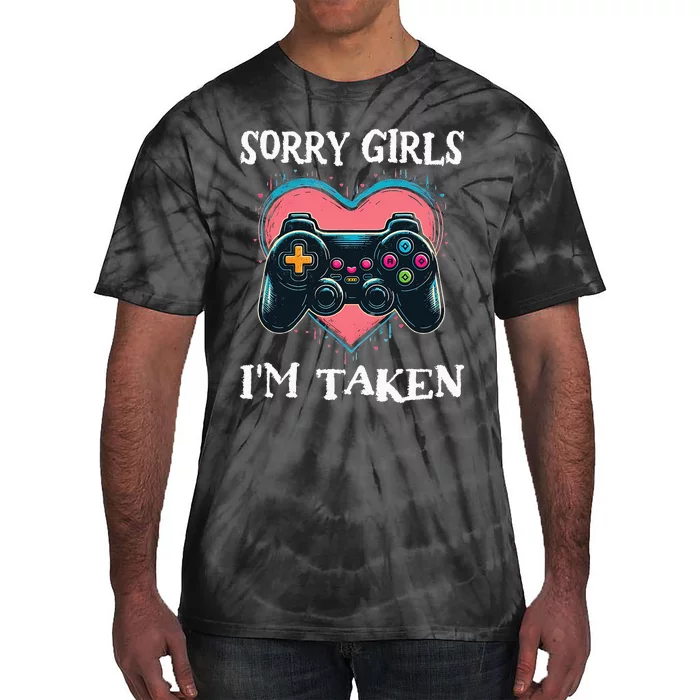 Gamer Heart Valentines Day Video Games Tie-Dye T-Shirt