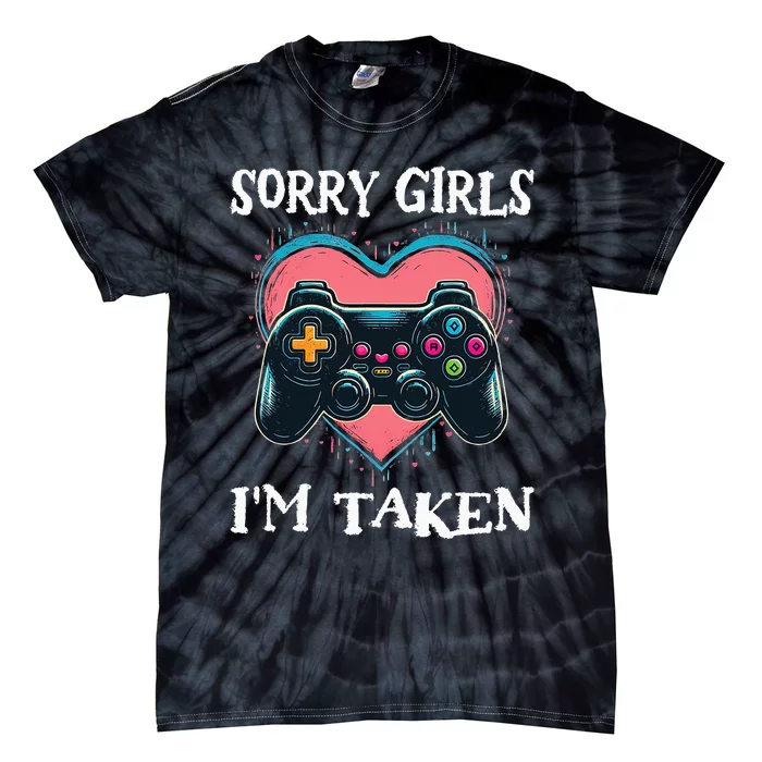 Gamer Heart Valentines Day Video Games Tie-Dye T-Shirt