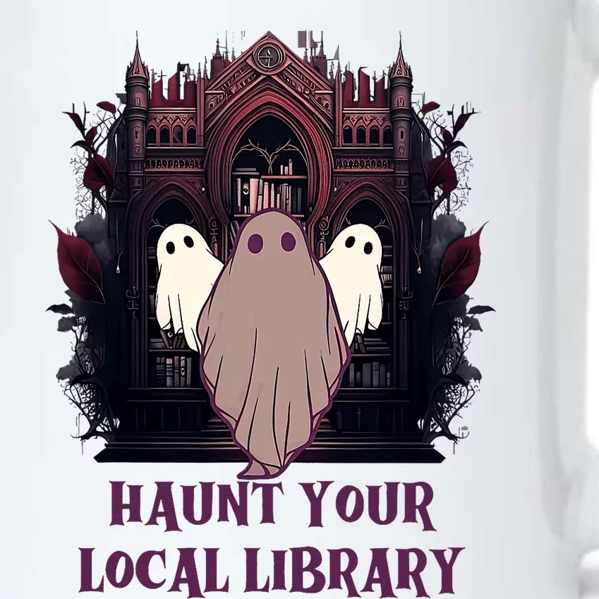 Ghost Haunt Your Local Library Halloween Black Color Changing Mug