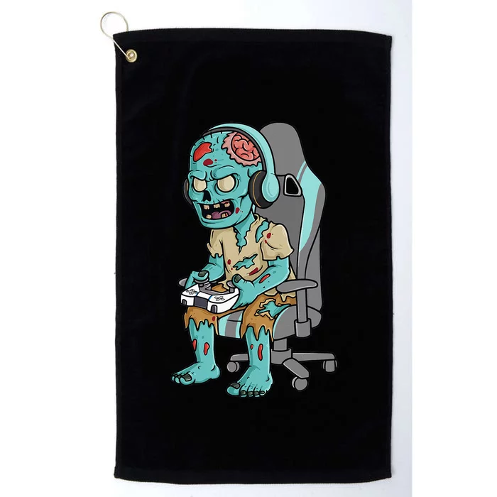 Gamer Halloween Zombie Scary Gaming Platinum Collection Golf Towel