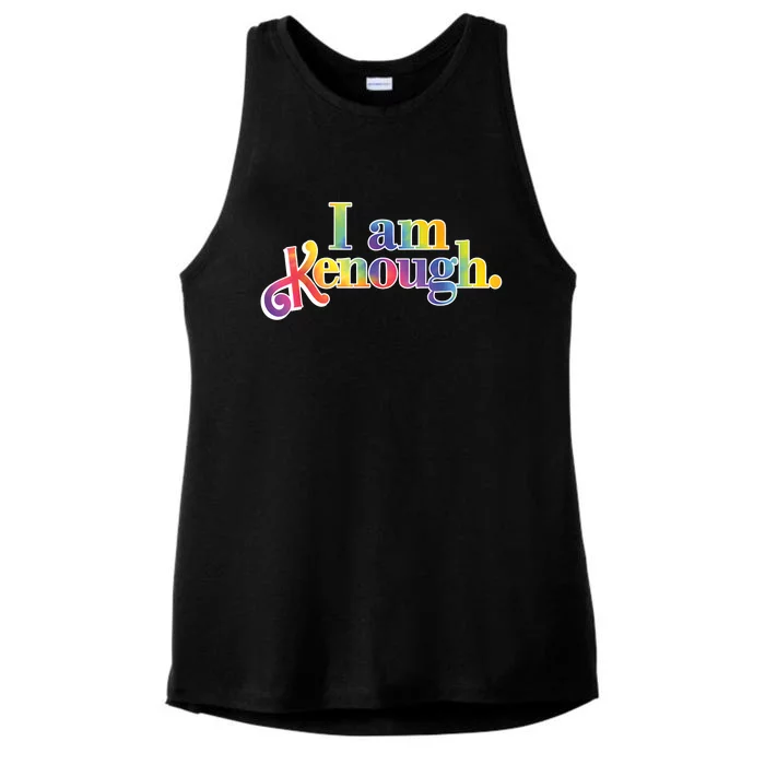 Groovy I Am Kenough TieDye For Men & Women Ladies Tri-Blend Wicking Tank