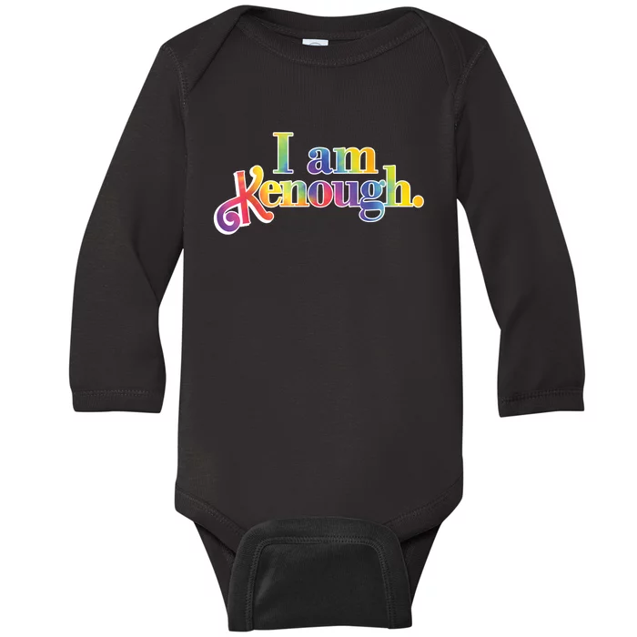 Groovy I Am Kenough TieDye For Men & Women Baby Long Sleeve Bodysuit