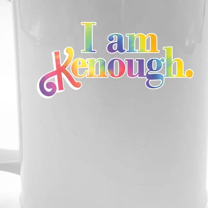 Groovy I Am Kenough TieDye For Men & Women Front & Back Beer Stein