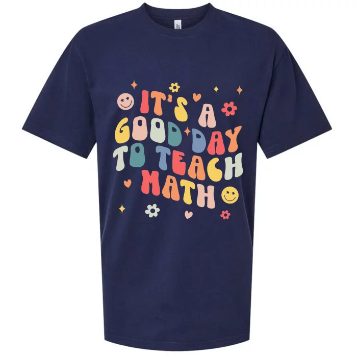 Groovy Its A Good Day To Teach Math Funny Math Teacher Gift Sueded Cloud Jersey T-Shirt