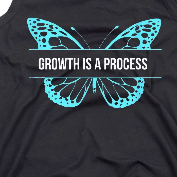 Growth is a process Butterfly Tank Top