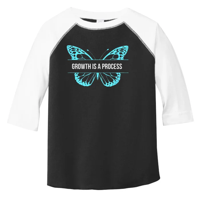 Growth is a process Butterfly Toddler Fine Jersey T-Shirt