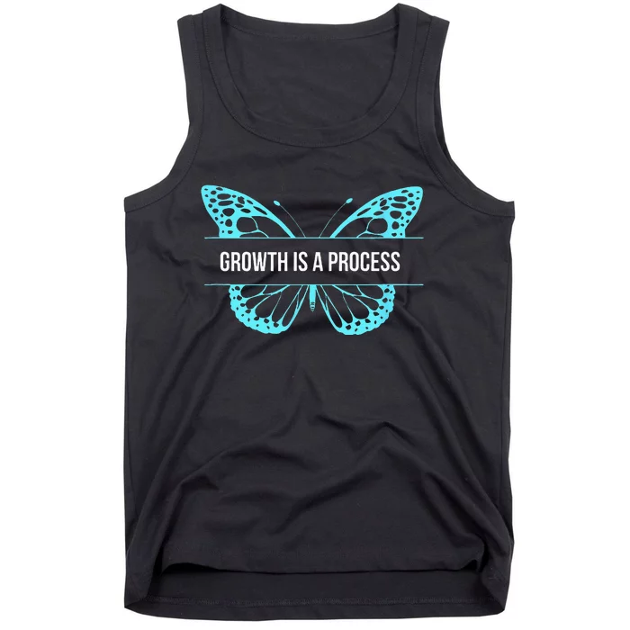 Growth is a process Butterfly Tank Top