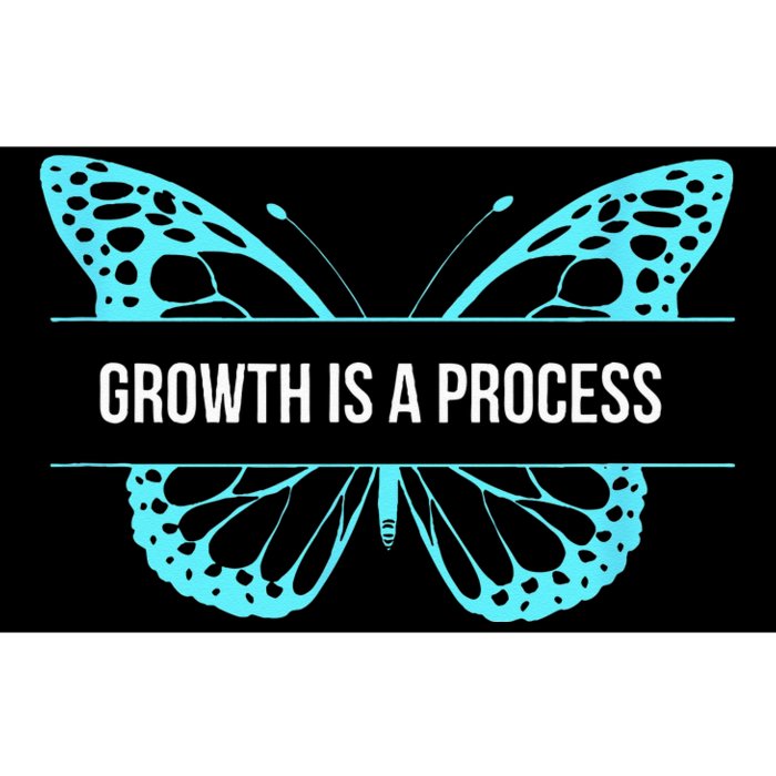 Growth is a process Butterfly Bumper Sticker