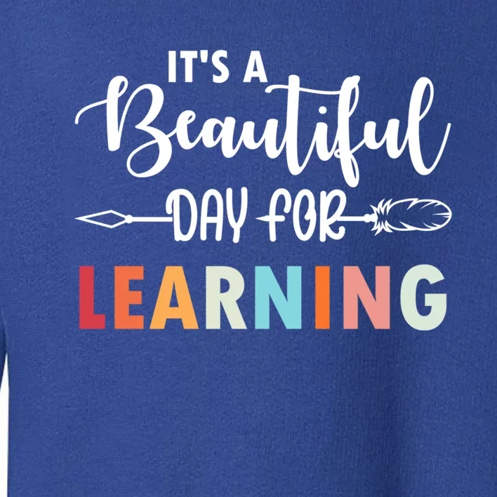 Graduation It's A Beautiful Day For Learning Gift Toddler Sweatshirt