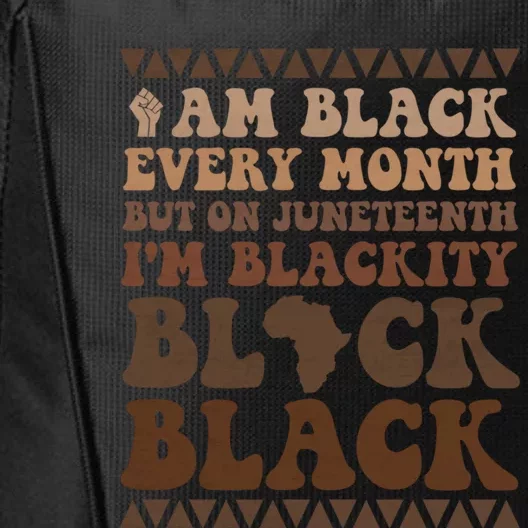 Groovy I Am Black Every Month Junenth Cool Gift City Backpack