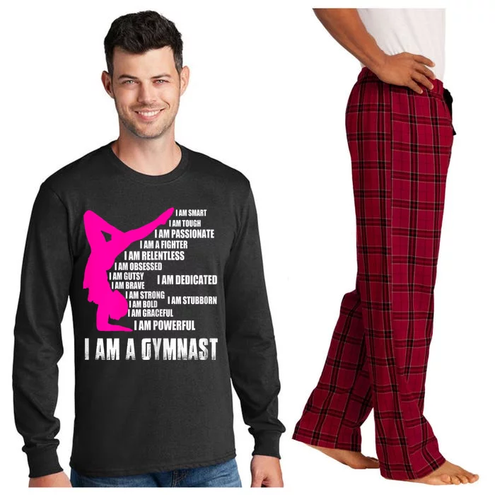 Gymnast I Am A Gymnast Long Sleeve Pajama Set