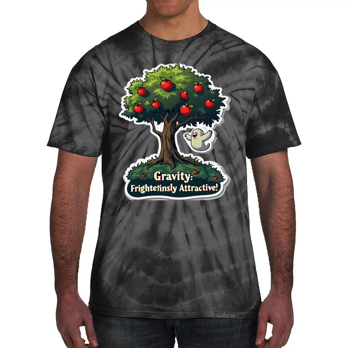 Gravity Is Attractive Physics Teachers Halloween Pun Tie-Dye T-Shirt