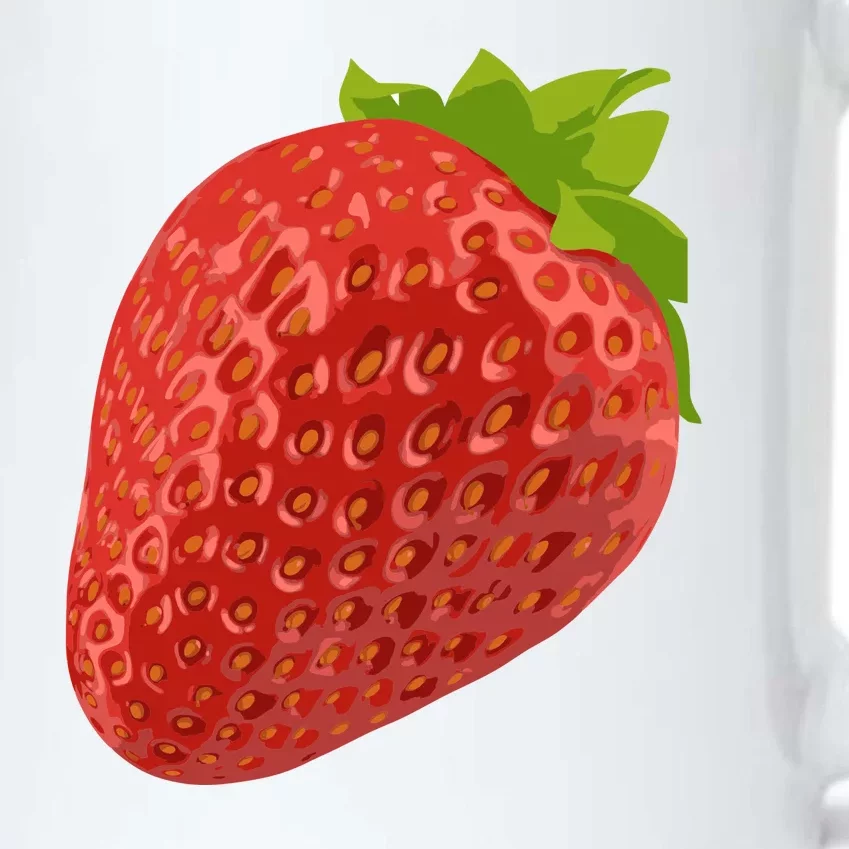 Giant Strawberry Black Color Changing Mug