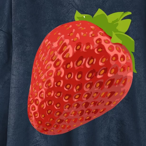 Giant Strawberry Hooded Wearable Blanket