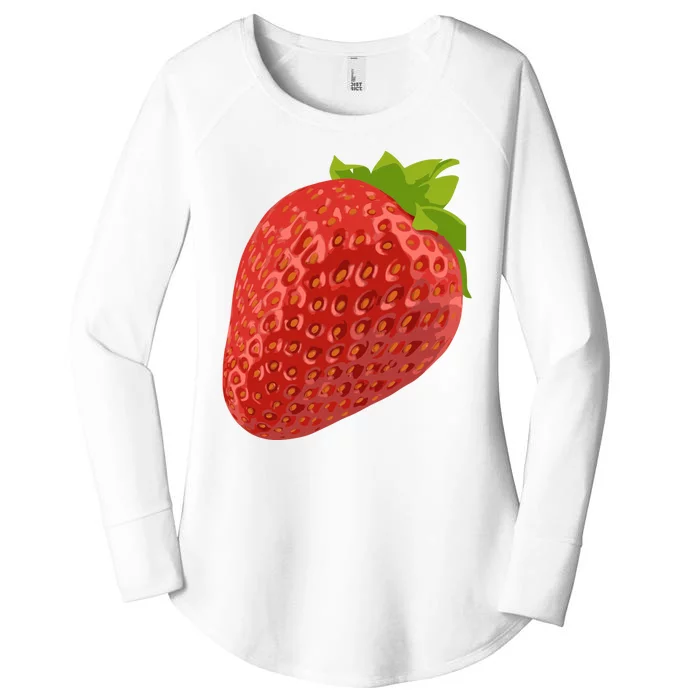 Giant Strawberry Women's Perfect Tri Tunic Long Sleeve Shirt