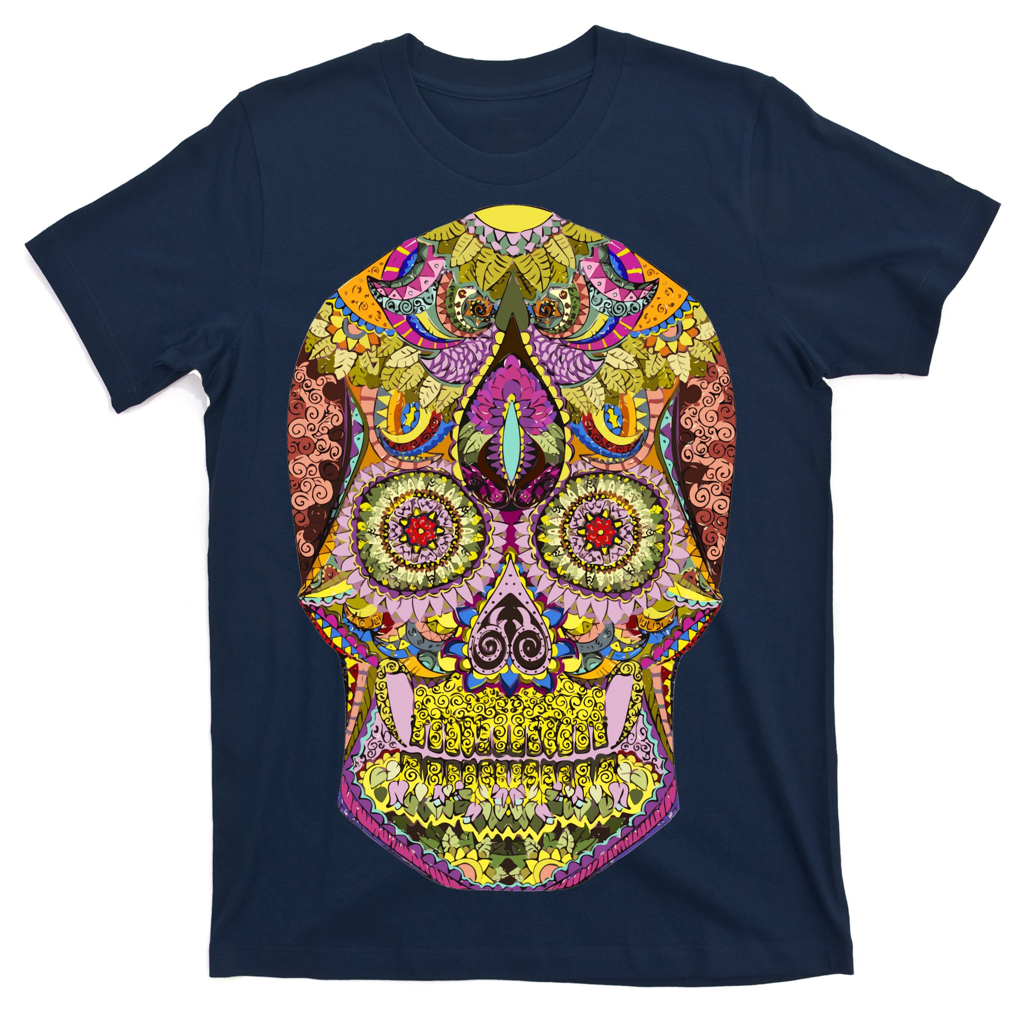 Teeshirtpalace Giant Sugar Floral Sugar Skull Women's T-Shirt