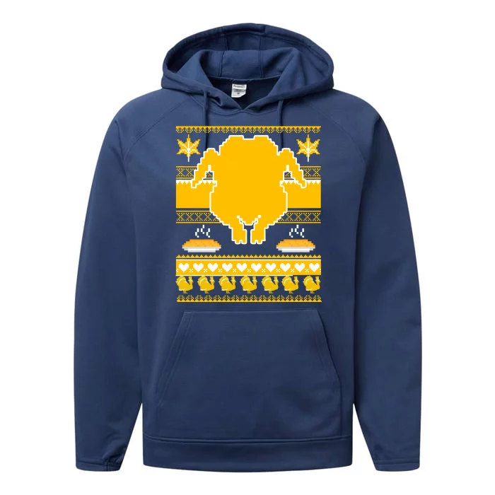 Giant Trukey Ugly Thanksgiving Performance Fleece Hoodie