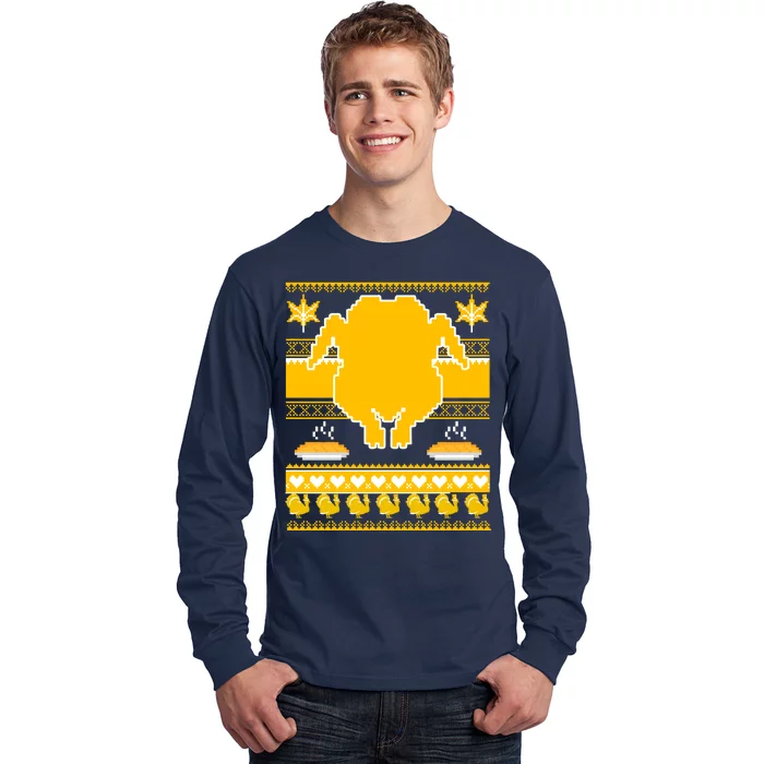 Giant Trukey Ugly Thanksgiving Long Sleeve Shirt