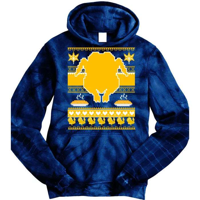 Giant Trukey Ugly Thanksgiving Tie Dye Hoodie