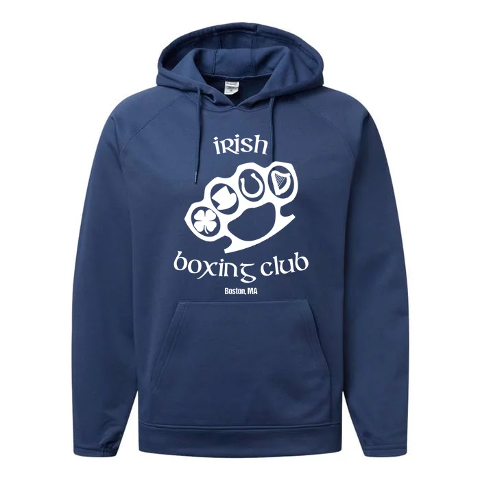 Great Irish Boxing Club Boston Fighting Pub St Patrick Great Gift Performance Fleece Hoodie