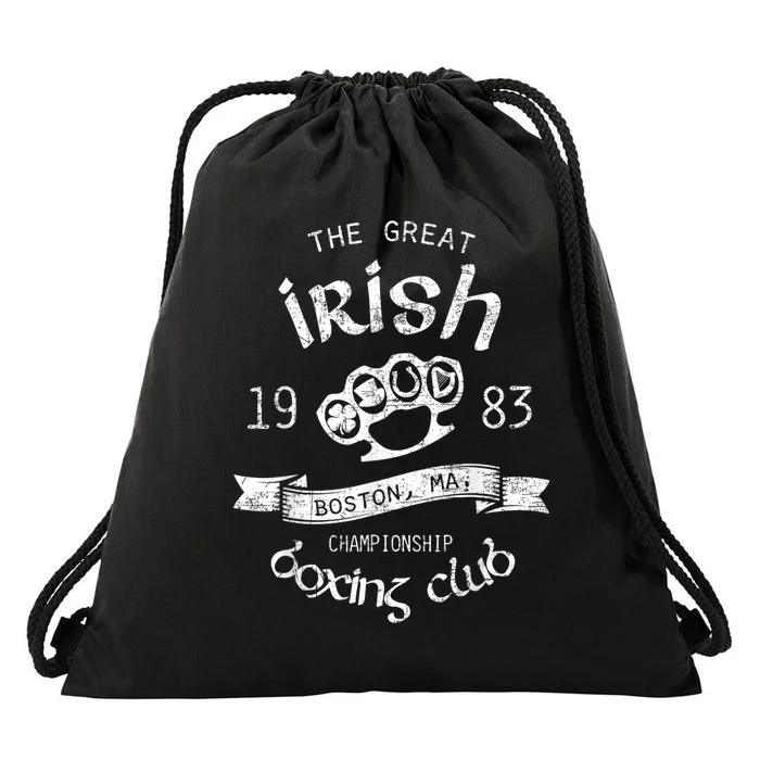 Great Irish Boston St Patricks Boxing Club Fighting Pub Gift Drawstring Bag