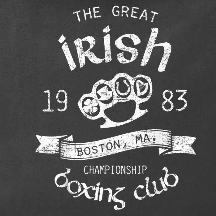 Great Irish Boston St Patricks Boxing Club Fighting Pub Gift Zip Tote Bag