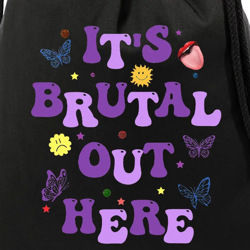 God ItS Brutal Out Here Music Lover Drawstring Bag