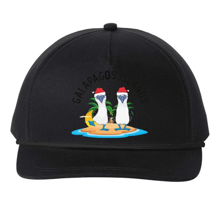 Galapagos Islands Blue Footed Booby Bird Christmas Snapback Five-Panel Rope Hat