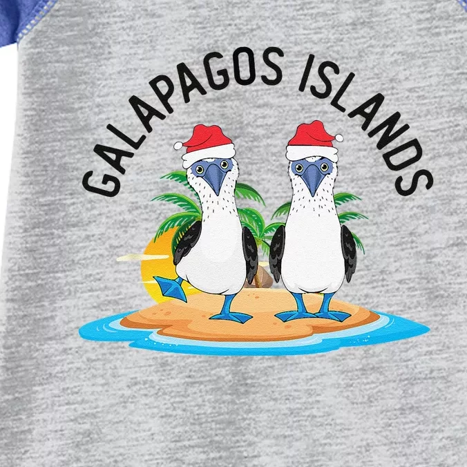 Galapagos Islands Blue Footed Booby Bird Christmas Infant Baby Jersey Bodysuit