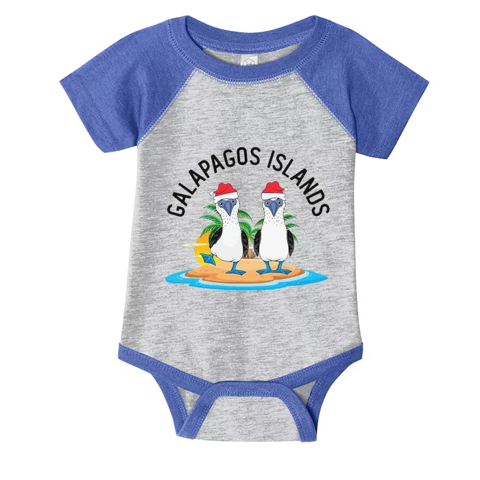 Galapagos Islands Blue Footed Booby Bird Christmas Infant Baby Jersey Bodysuit